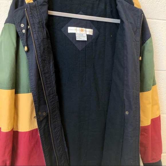 Vintage Preswick & Moore Green, Yellow, and Red Cotton Jacket - Picture 7 of 11